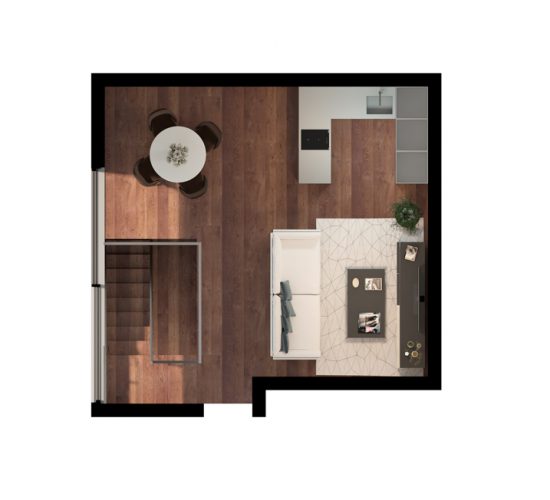 Fifth | Planta Duplex T0 Piso 0